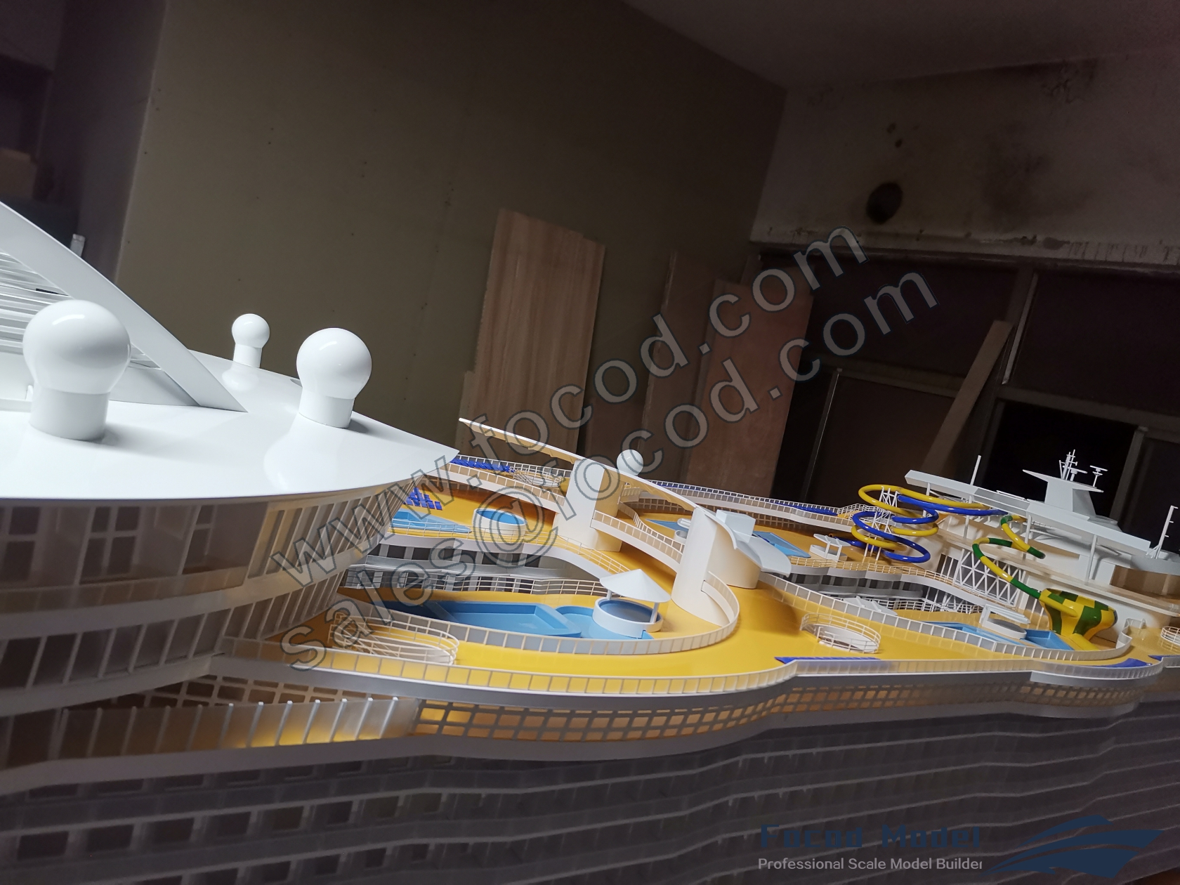 customized model of Harmony of the Seas (world largest cruiseship)